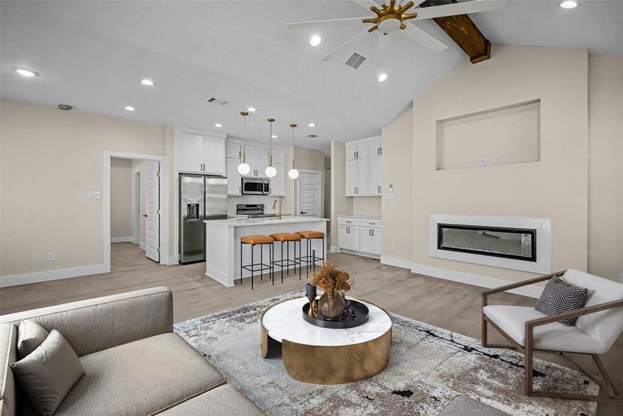 Furnished interior view inside a new home in , Granbury (Image 15).