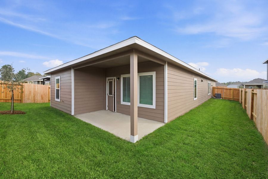 Exterior details and patio area of a home in The Reserve at Huntsville, Huntsville (Image 23).
