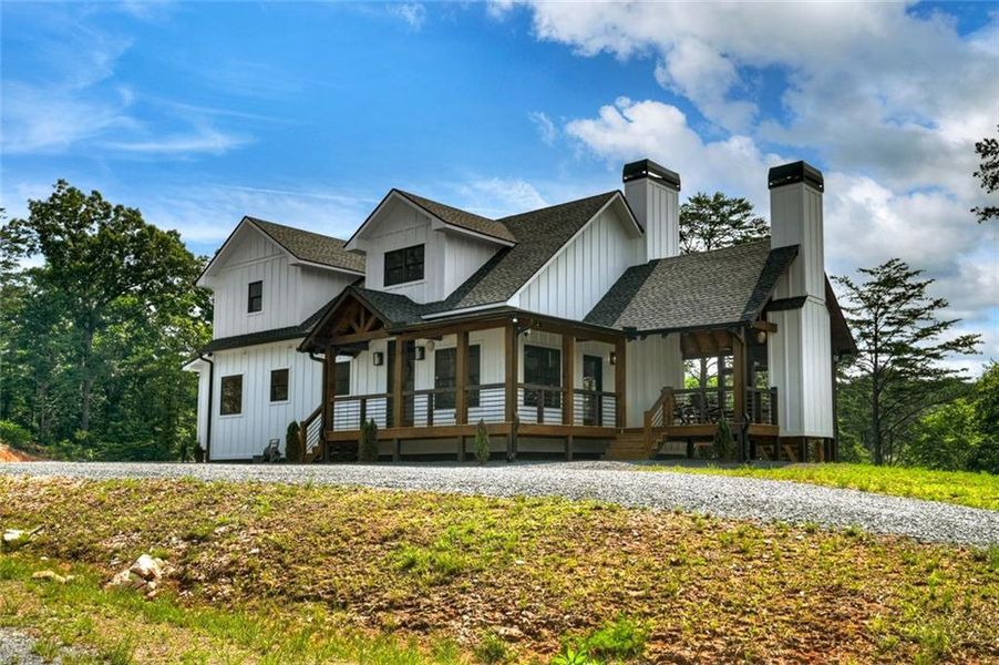 Front exterior of a new home in , Talking Rock, GA, highlighting curb appeal (Image 26). Front exterior of a new home in , Talking Rock, GA, highlighting curb appeal (Image 26).