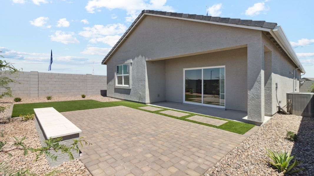 Exterior details and patio area of a home in Heartland Ranch, Coolidge (Image 3).