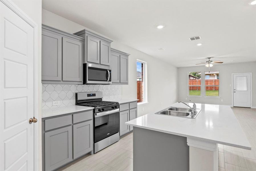 Furnished interior view inside a new home in The Canyons, Keene (Image 12).