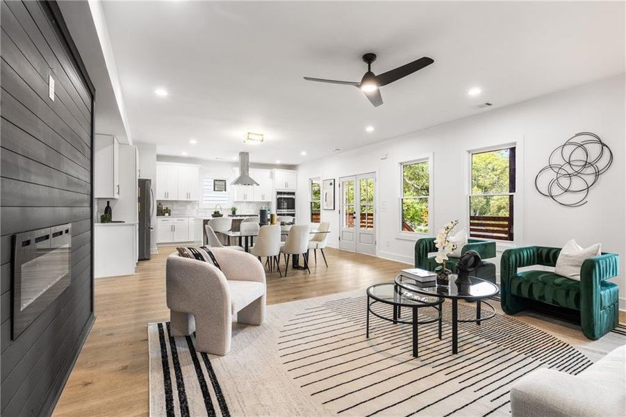 Furnished interior view inside a new home in , Atlanta (Image 4). Furnished interior view inside a new home in , Atlanta (Image 4).