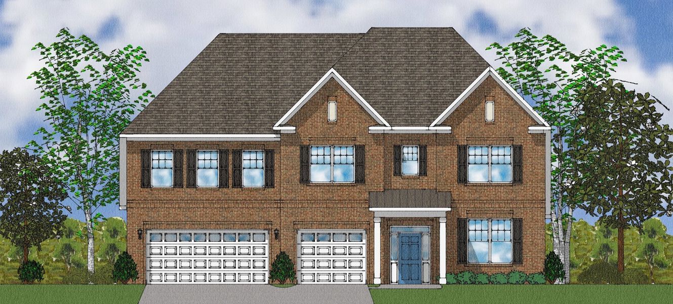 Representative exterior photo of a completed home built from the Patterson II - Elite Collection by Mungo Homes in Suter Estates, Easley, SC (Image 44).