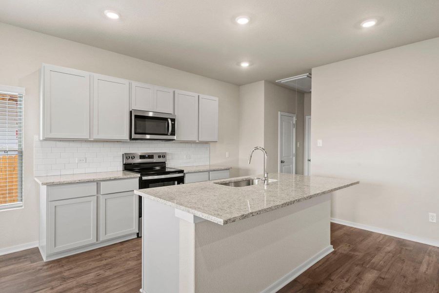 Center Island in Kitchen