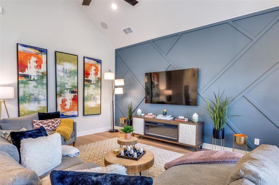 Furnished interior view inside a new home in Pecan Square - Estates, Northlake (Image 14).