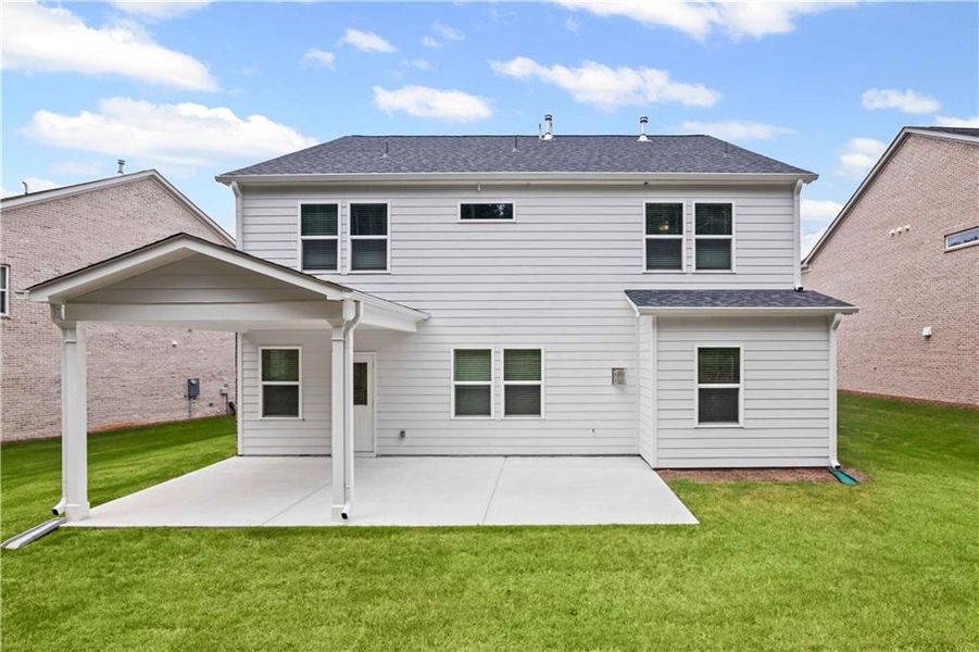 Front exterior of a new home in Briar Creek, Atlanta, GA, highlighting curb appeal (Image 16).