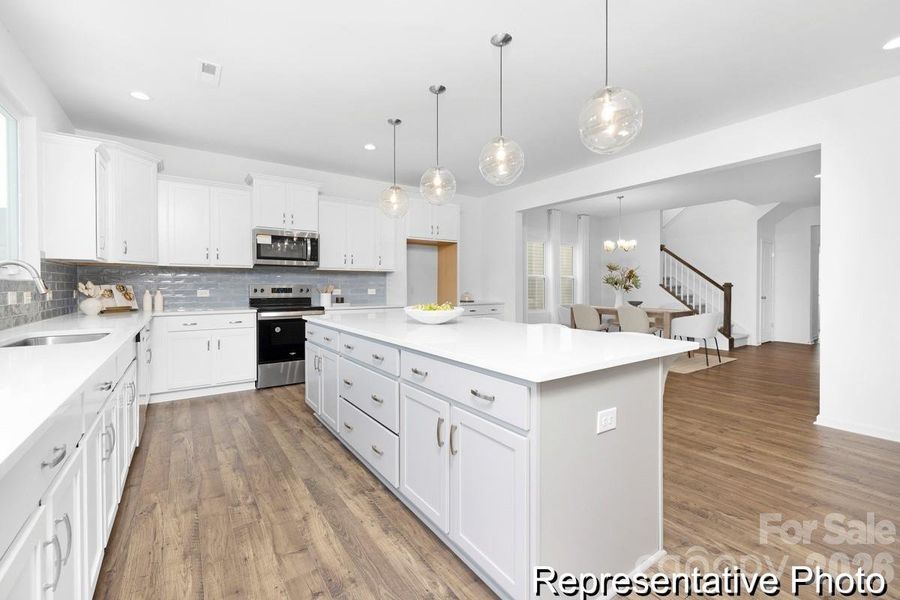Furnished interior view inside a new home in , Statesville (Image 29).