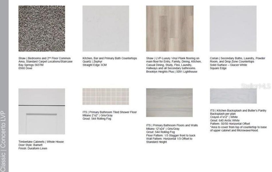 Sample of building materials used in homes in Esplanade at Azario Lakewood Ranch, Lakewood Ranch (Image 19).