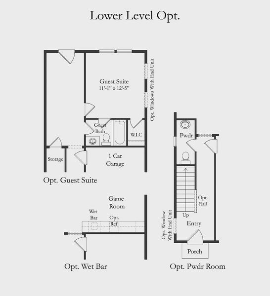 2D floor plan layout of this home in Park Circle Townhomes, North Charleston, SC (Image 4).