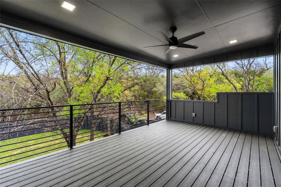 Exterior details and patio area of a home in , Austin (Image 31).