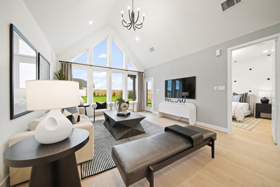Furnished interior view inside a new home in Meridiana 40', 65', Manvel (Image 7).