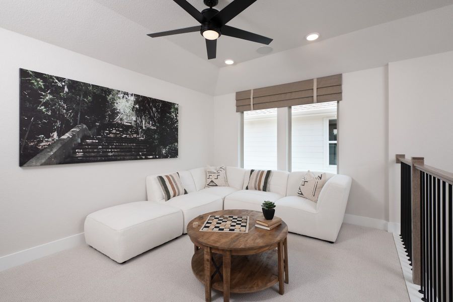 Representative furnished interior of a home built from the Laurel by Tri Pointe Homes in The Retreat at Harvest, Argyle (Image 9).