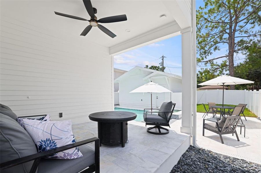 Exterior details and patio area of a home in , St. Petersburg (Image 2). Exterior details and patio area of a home in , St. Petersburg (Image 2).