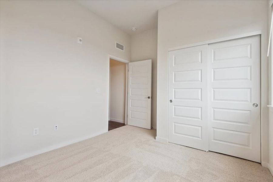 A room with white doors. A room with white doors.