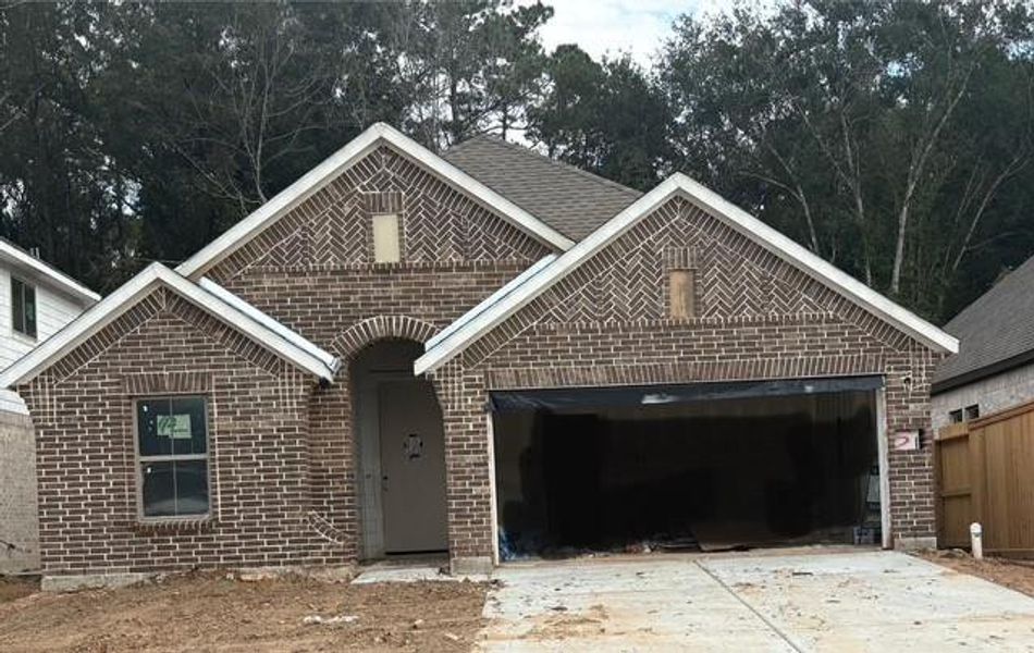 In-progress construction of a new home in The Highlands 45', Porter, TX (Image 12). In-progress construction of a new home in The Highlands 45', Porter, TX (Image 12).