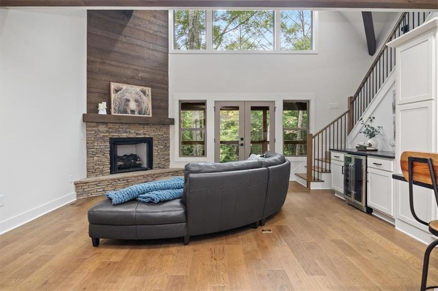 Furnished interior view inside a new home in , Ellijay (Image 8).