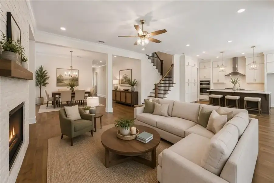 Furnished interior view inside a new home in Waterhaven, Cumming (Image 6).