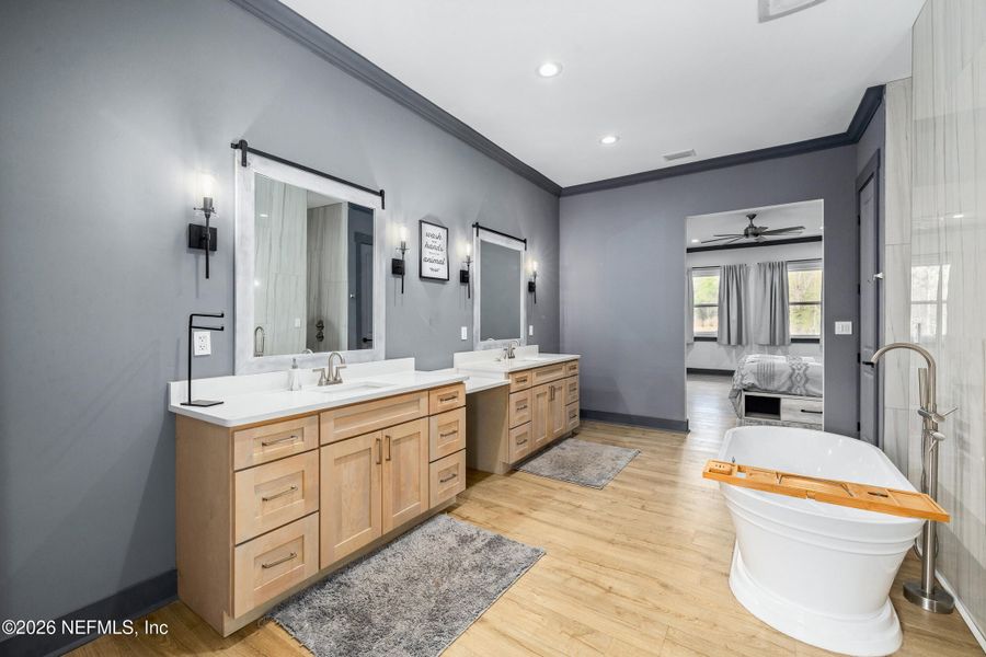 Furnished interior view inside a new home in , Jacksonville (Image 44).