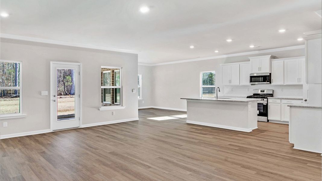 Representative unfurnished interior of a home built from the Plan by D.R. Horton in Hedge Rose, Somerville (Image 16).
