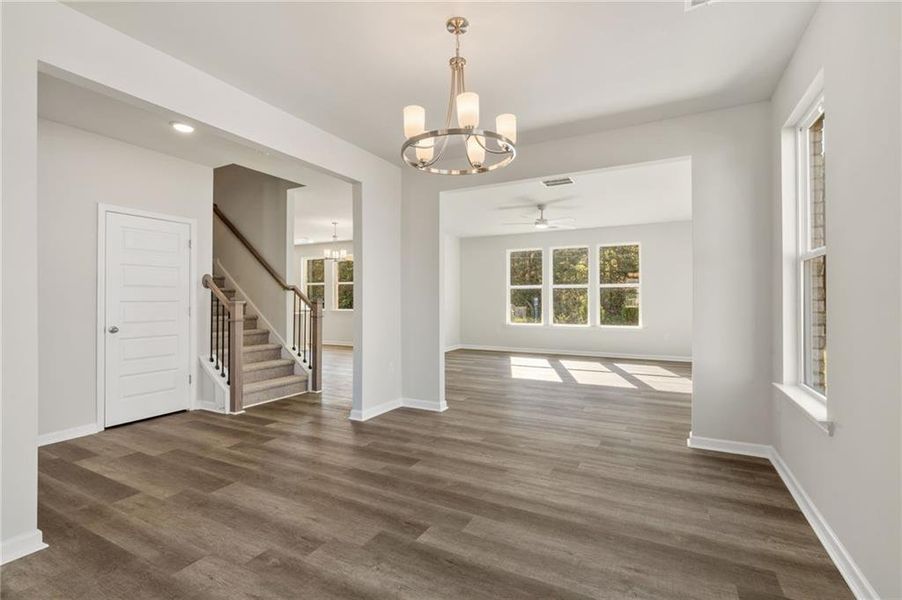 Spacious, unfurnished interior of a new home in The Brooke at Rivertown, South Fulton (Image 21).