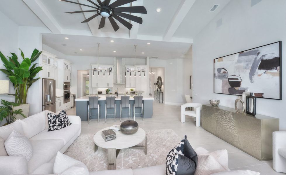 Furnished interior view inside a new home in Mosaic, Daytona Beach (Image 11).