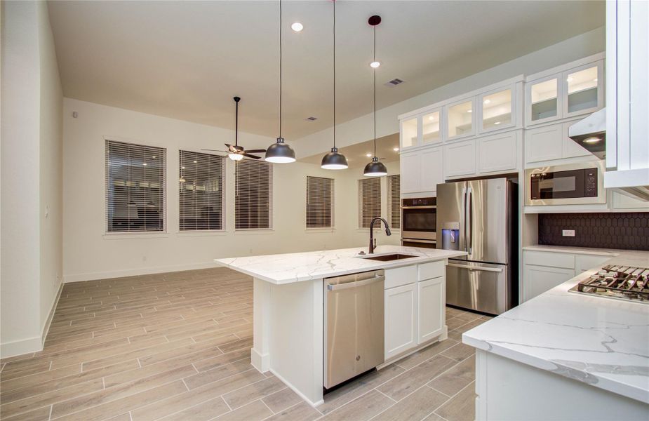 Kitchen island with sink