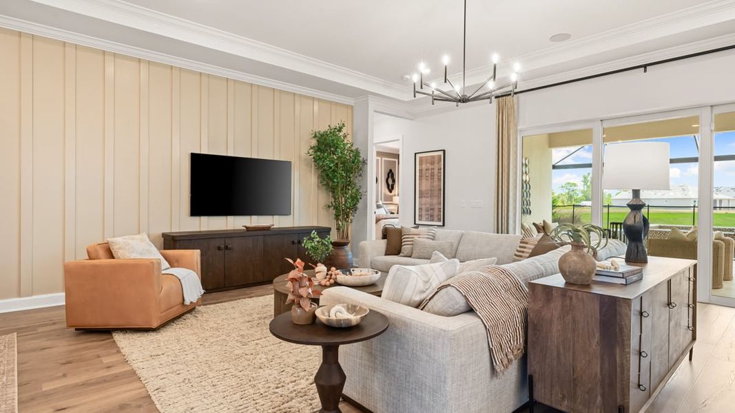 Furnished interior view inside a new home in Coasterra Community Group Page, Palmetto (Image 5).