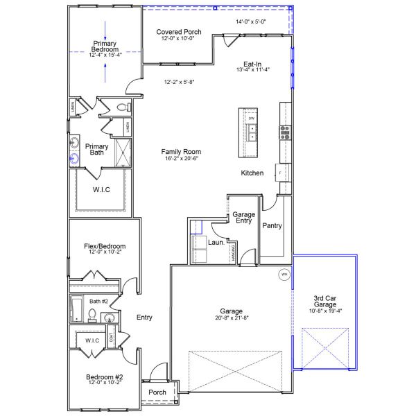2D floor plan layout of this home in Allston Park, Calabash, NC (Image 2). 2D floor plan layout of this home in Allston Park, Calabash, NC (Image 2).