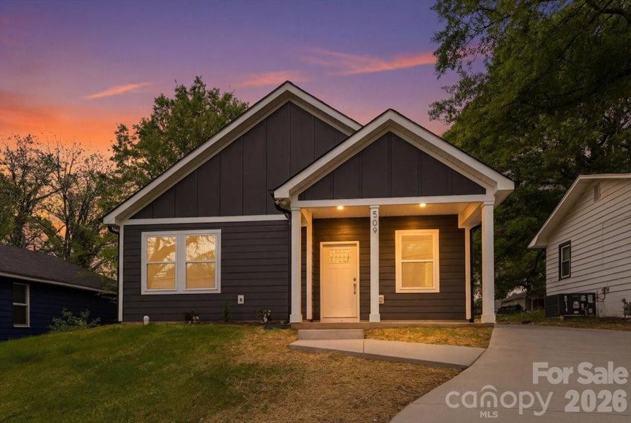 Front exterior of a new home in , Shelby, NC, highlighting curb appeal (Image 25).