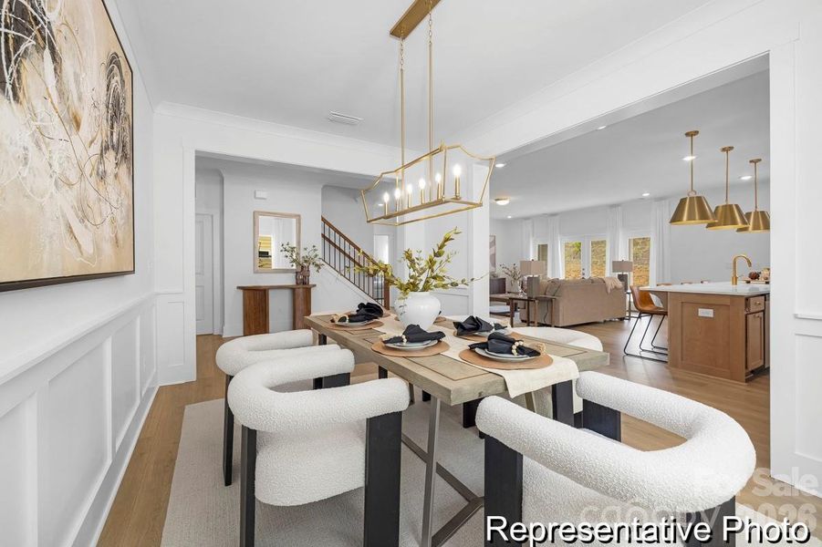 Furnished interior view inside a new home in , Statesville (Image 7).