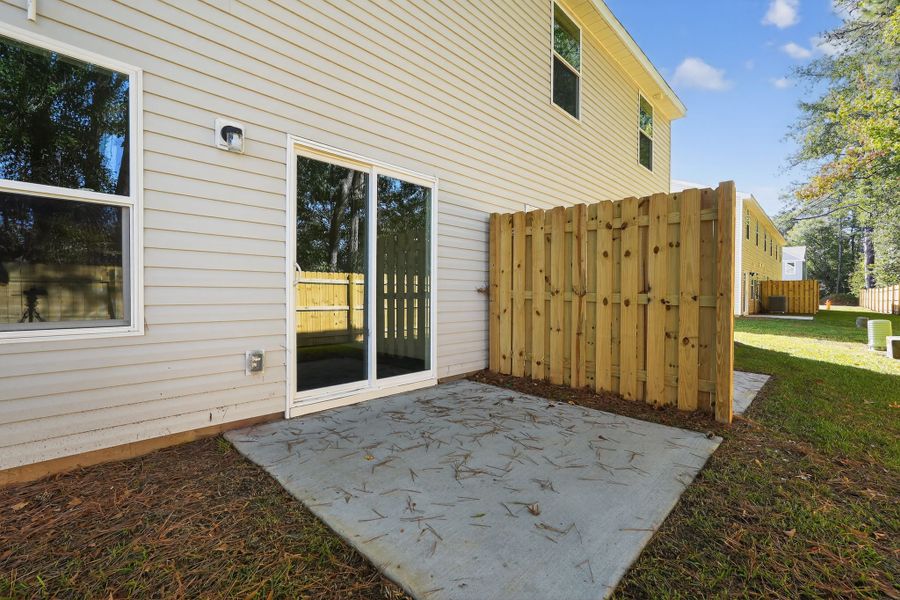 A house with a fence. A house with a fence.
