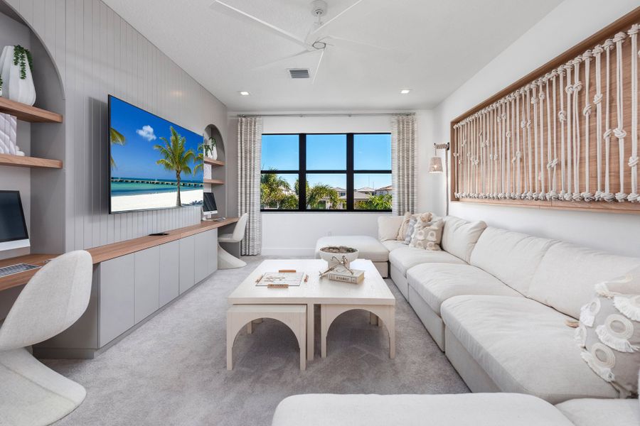 Representative furnished interior of a home built from the Honolulu by GL Homes in Lotus Edge, Boca Raton (Image 11).