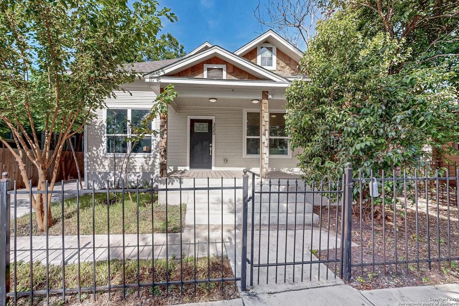 Front exterior of a new home in , San Antonio, TX, highlighting curb appeal (Image 23). Front exterior of a new home in , San Antonio, TX, highlighting curb appeal (Image 23).