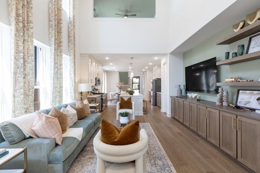 Representative Family Room - some options shown