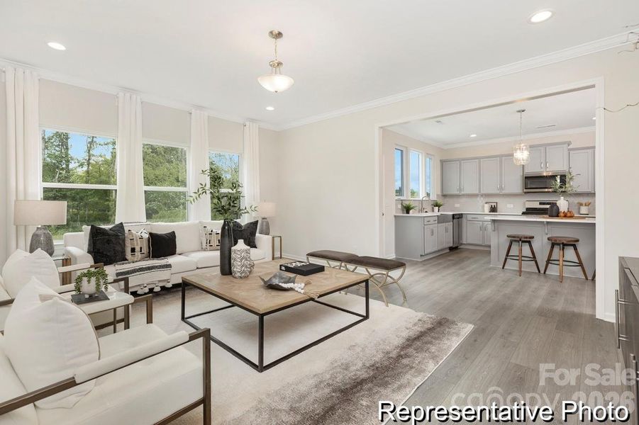 Furnished interior view inside a new home in Morrow Brook, Albemarle (Image 3).