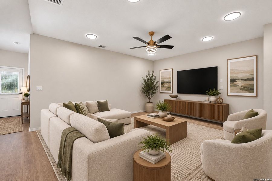 Furnished interior view inside a new home in Saengerhalle Meadows, New Braunfels (Image 25).