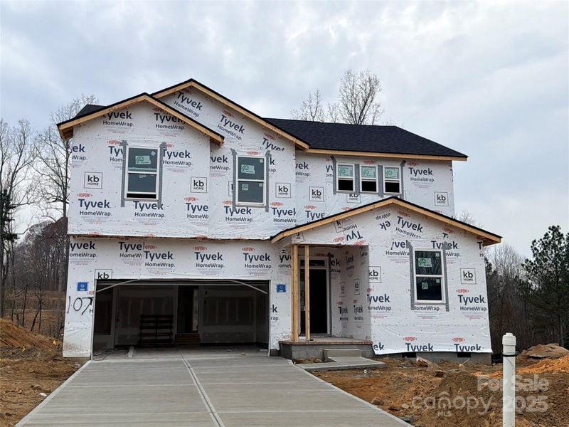 In-progress construction of a new home in Bella Vista Classic, Denver, NC (Image 7).