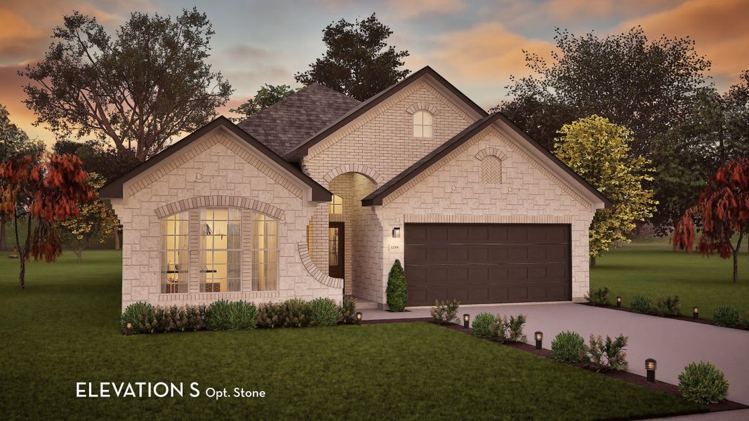 Representative exterior photo of a completed home built from the Greeley by CastleRock Communities in Solterra, Mesquite, TX (Image 21). Representative exterior photo of a completed home built from the Greeley by CastleRock Communities in Solterra, Mesquite, TX (Image 21).