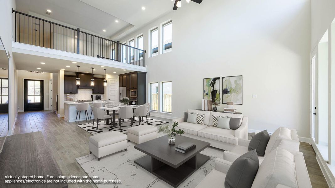 Furnished interior view inside a new home in Parmer Ranch, Georgetown (Image 9).