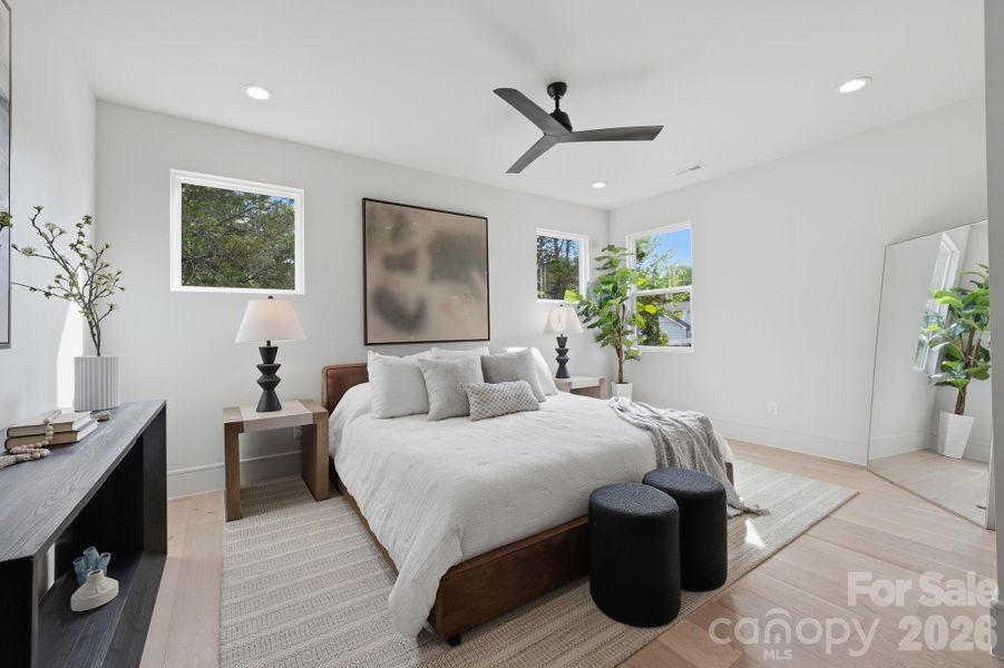 Furnished interior view inside a new home in , Charlotte (Image 10).
