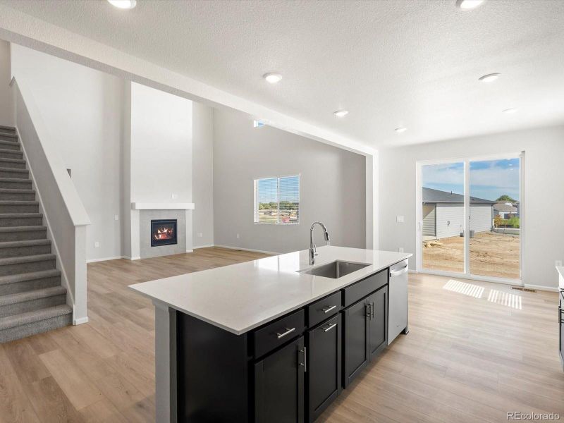 Furnished interior view inside a new home in Poudre Heights: The Alpine Collection, Windsor (Image 7).