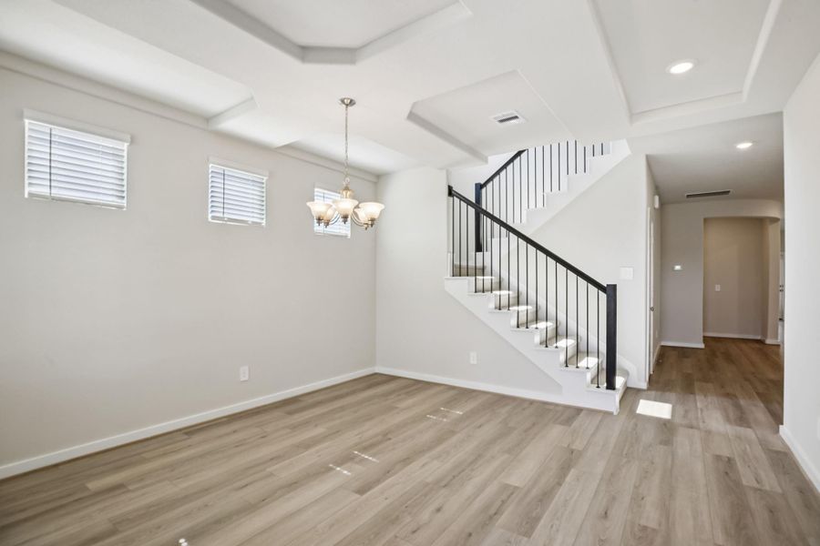 Photo is not of the actual home, but is an inspirational photo of builder’s model home and may depict options, furnishings, and/or decorator features that are not included