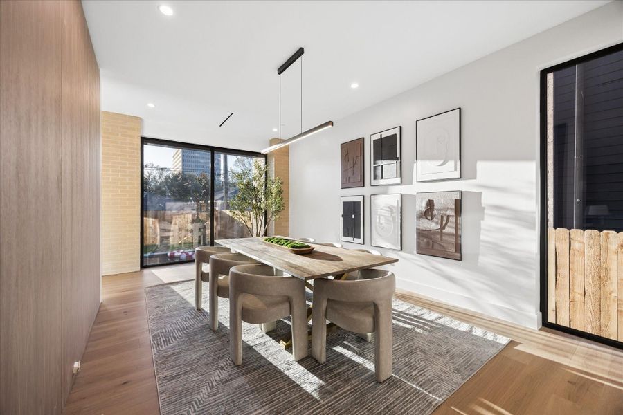 Furnished interior view inside a new home in , Bellaire (Image 13).