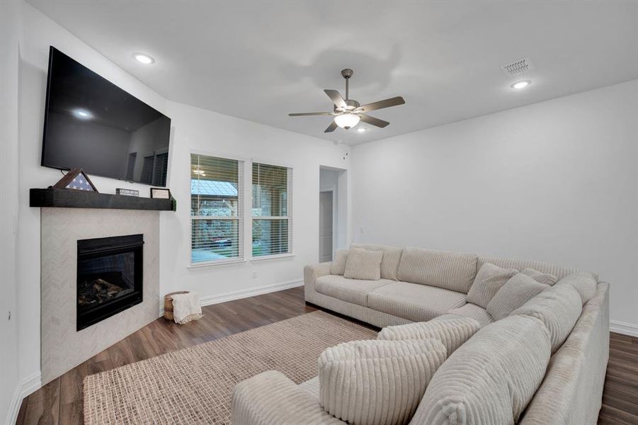 Furnished interior view inside a new home in Westside Preserve, Midlothian (Image 14).
