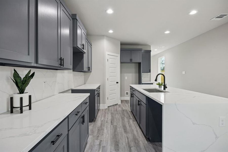 Furnished interior view inside a new home in , Dallas (Image 8).