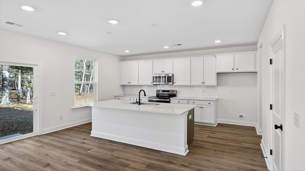 Furnished interior view inside a new home in Creekside at Andrews, Summerville (Image 8).