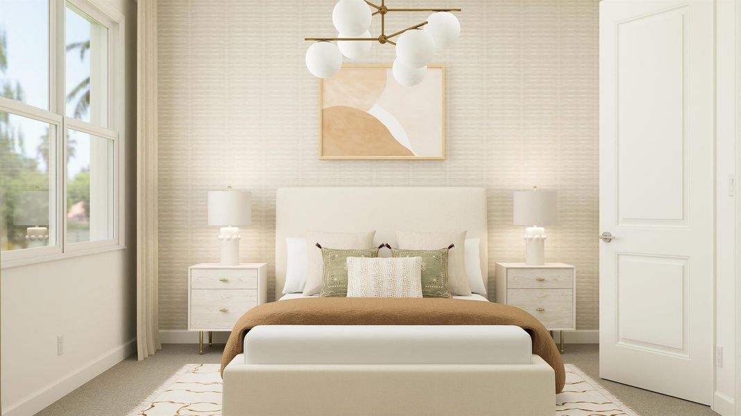 Furnished interior view inside a new home in , The Acreage (Image 17). Furnished interior view inside a new home in , The Acreage (Image 17).