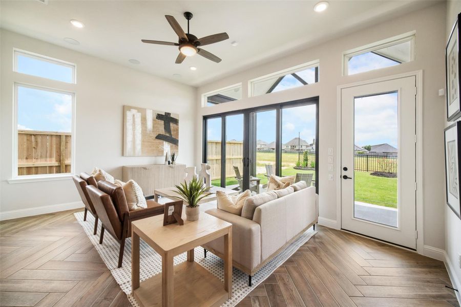Furnished interior view inside a new home in The Highlands: Highland Duets, Porter (Image 8).