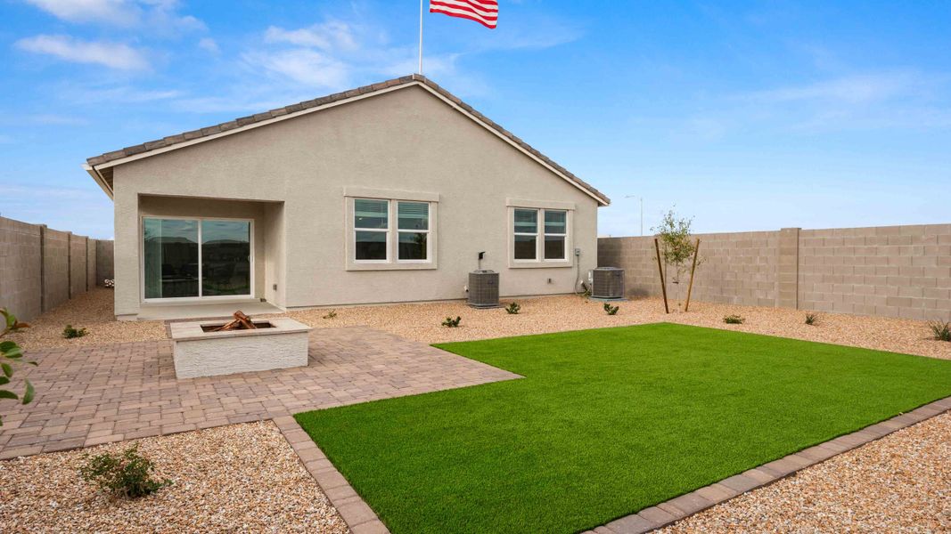 Exterior details and patio area of a home in Sorrento, Maricopa (Image 3).