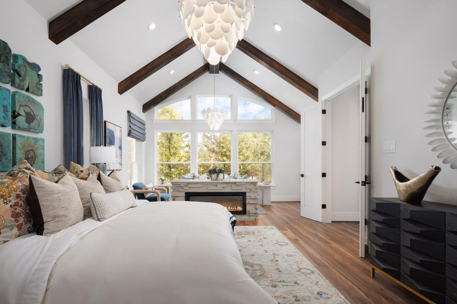 Furnished interior view inside a new home in Creekside at Elevon, Lavon (Image 8).